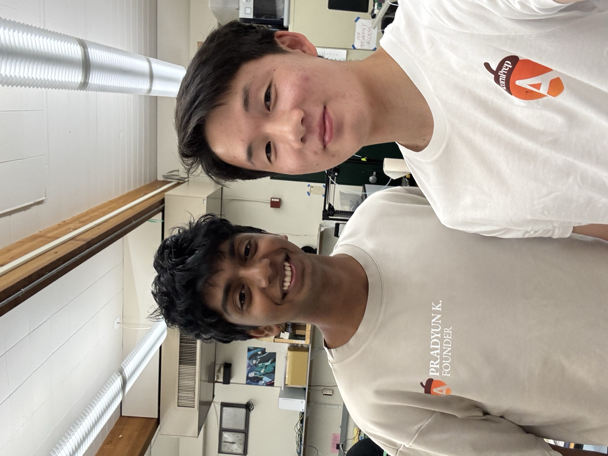 Jadon Li and Pradyun Kanuparthi, AcornPrep co-founders