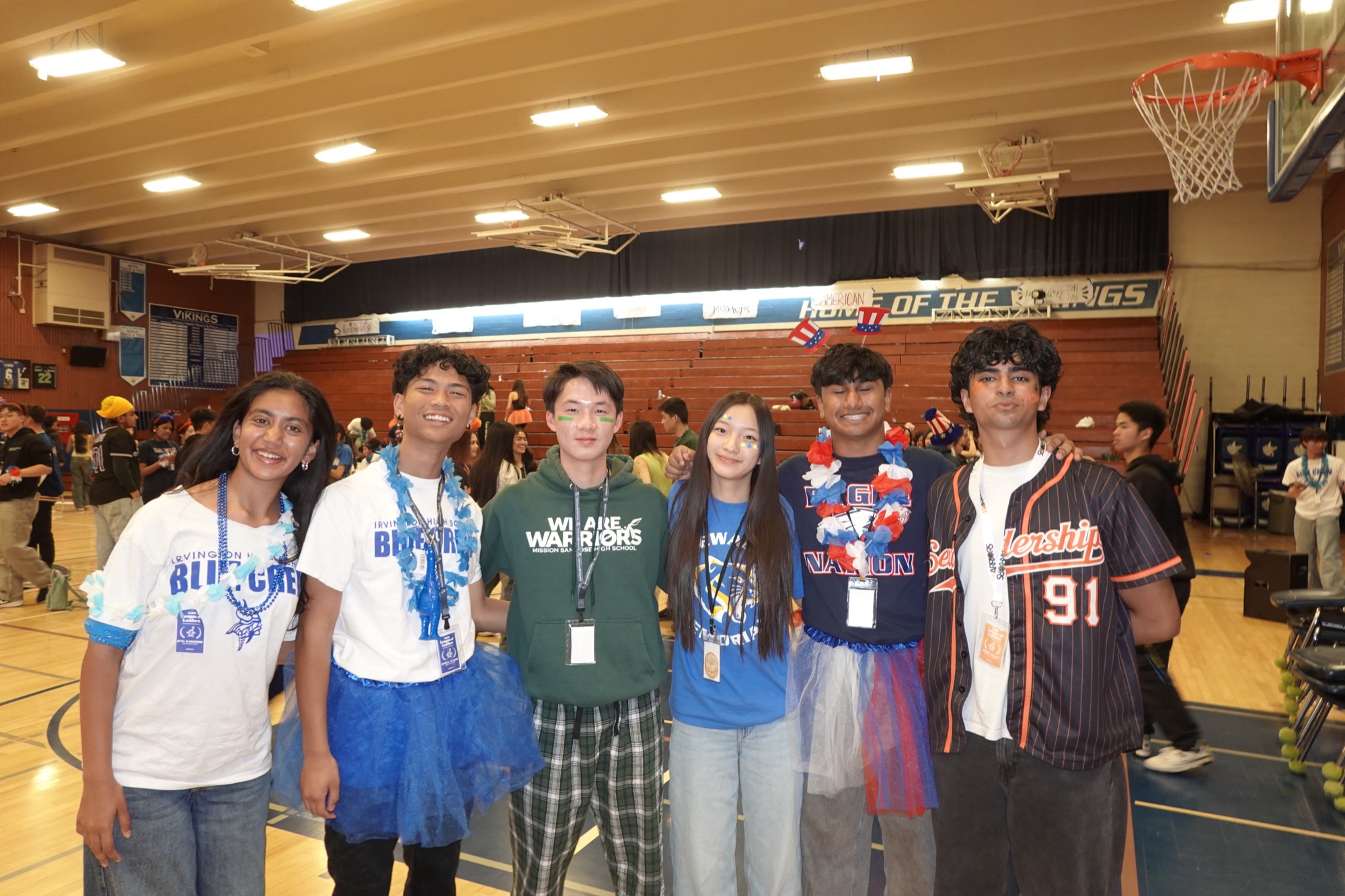 ASB leaders with delegates from other schools