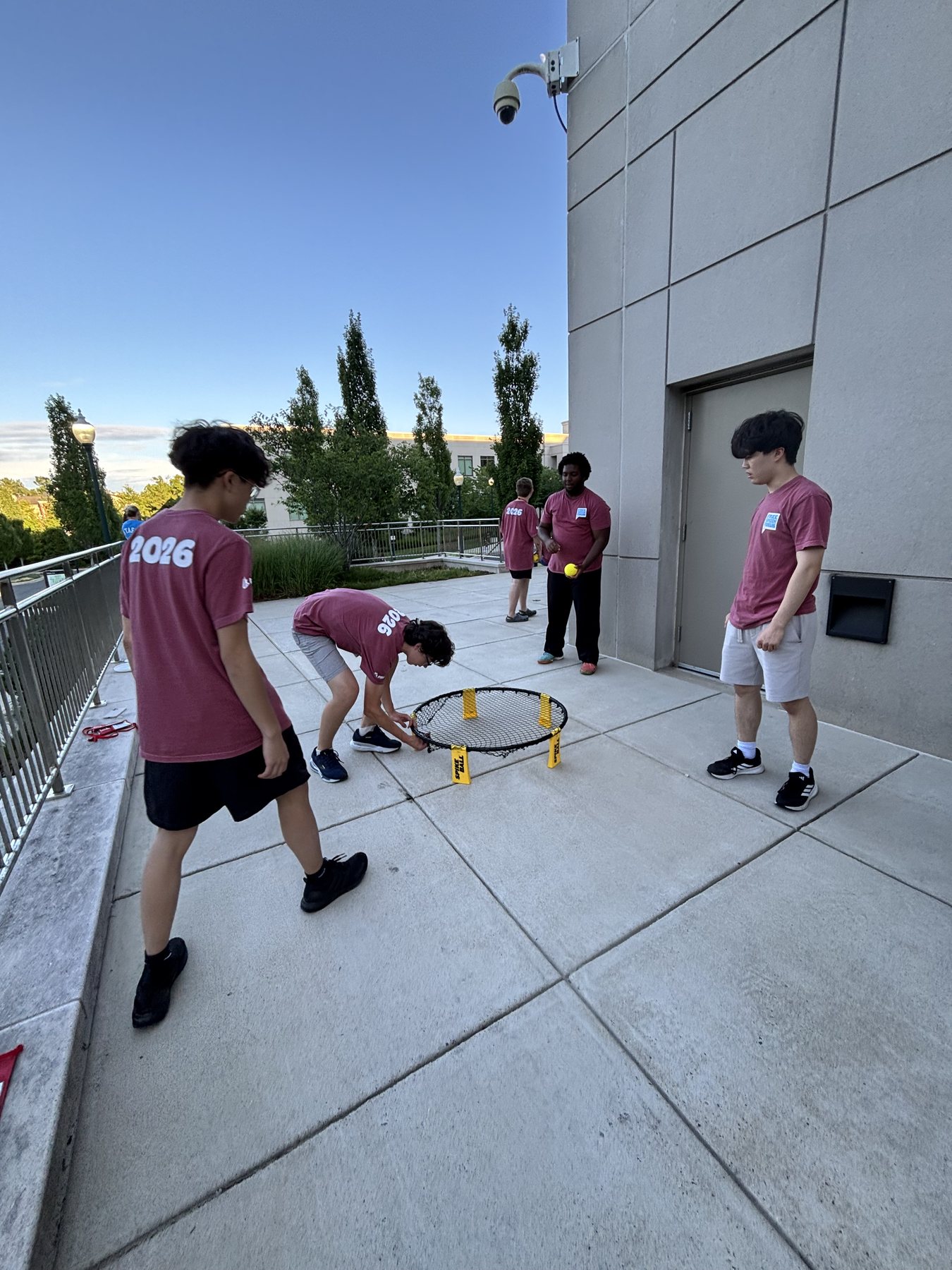 Spikeball on the terrace, DC