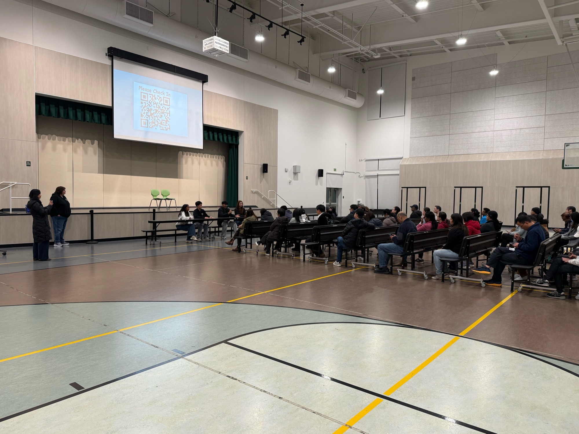 High school student leadership panel — wide view