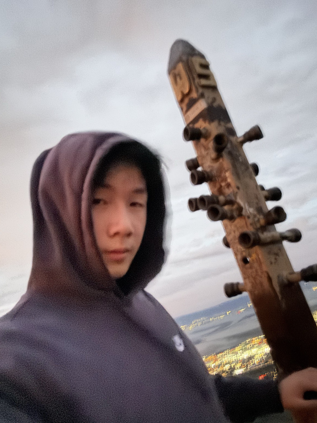 Mission Peak summit, 2024 — the sub-48 climb, at the summit pole