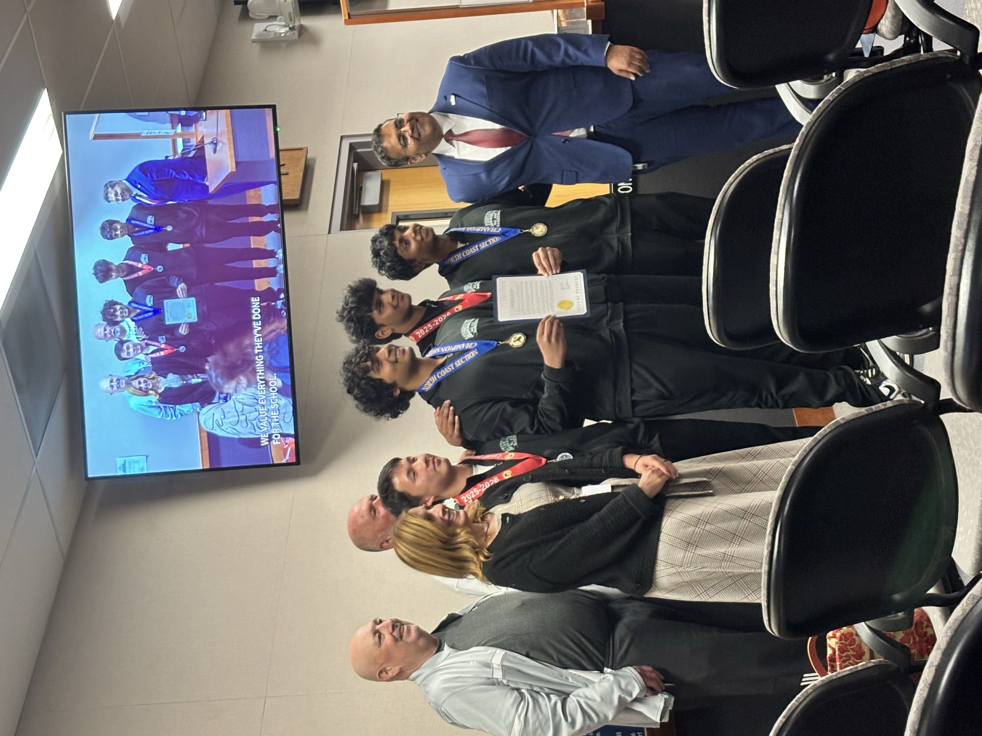 NCS Champions recognized by the City of Fremont