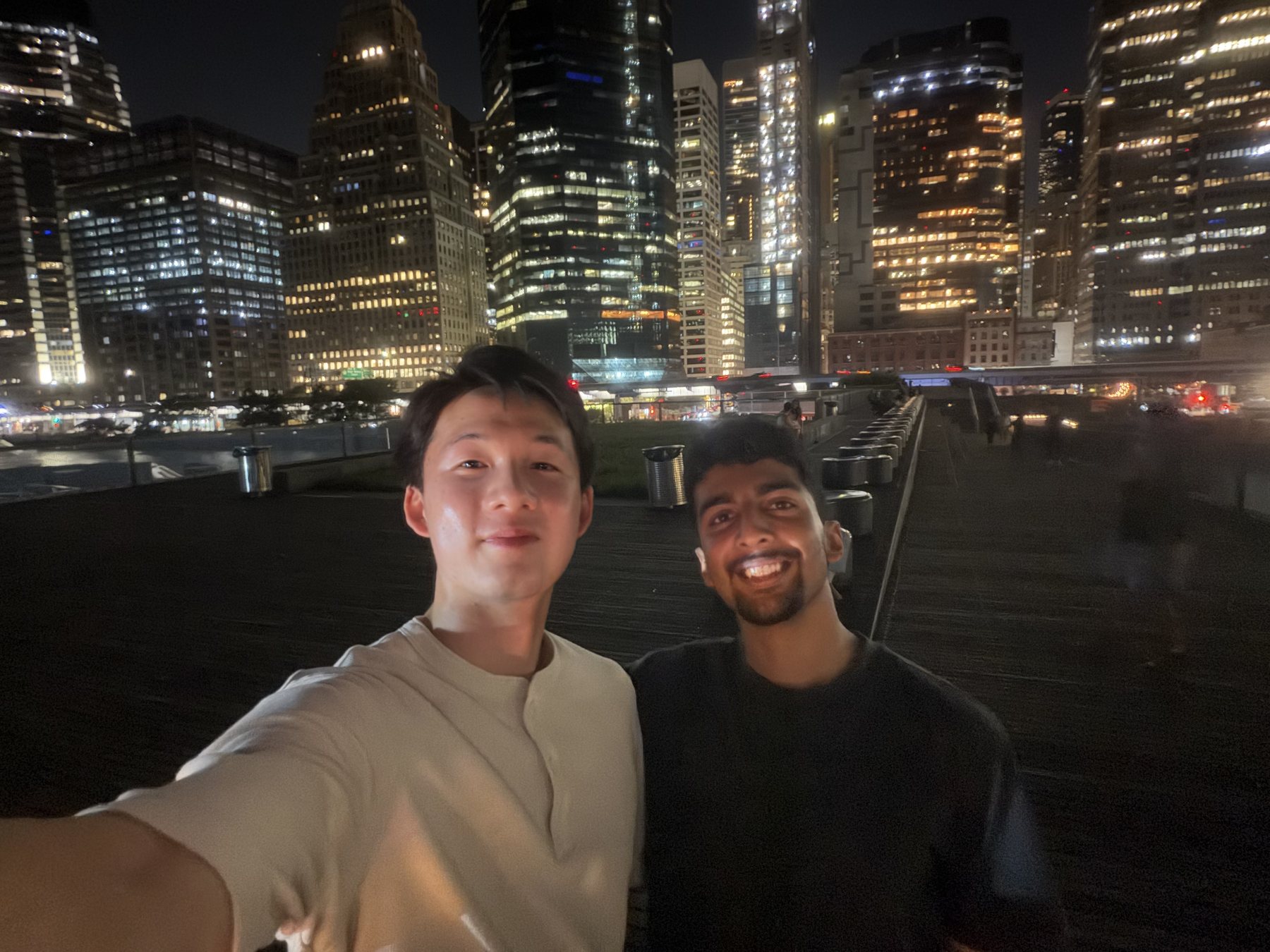 Skyline night, with a friend