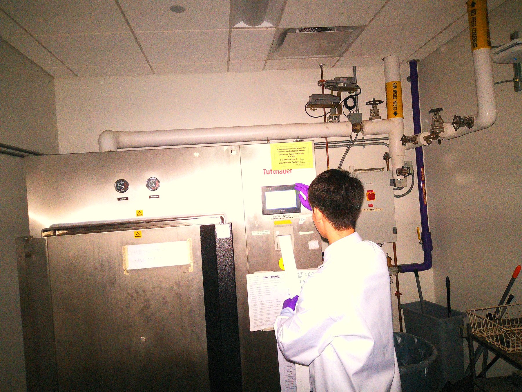 Lab chores — the autoclave