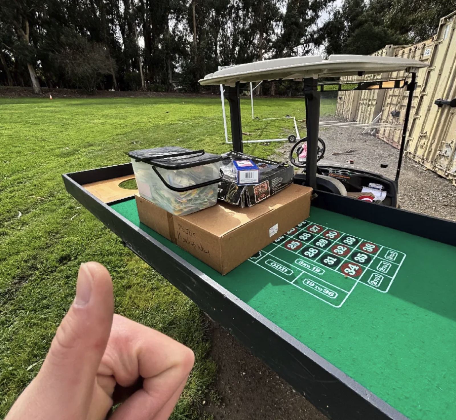 Winter Ball — game tables